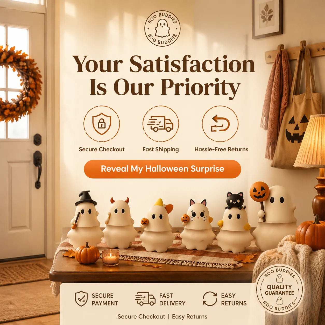 SpookiBuddy – Cute Phone Holder Desktop Figurine
