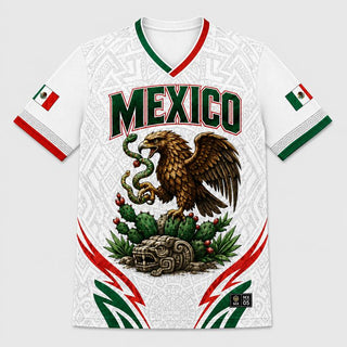Mexico Aztec Heritage Performance Jersey – Premium Eagle & Calendar Fan Shirt
