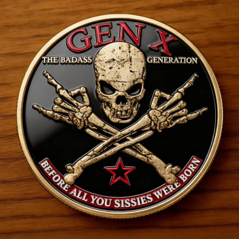 🪙GEN X Coin – The Ultimate Tribute to the Badass Generation 💀🔥