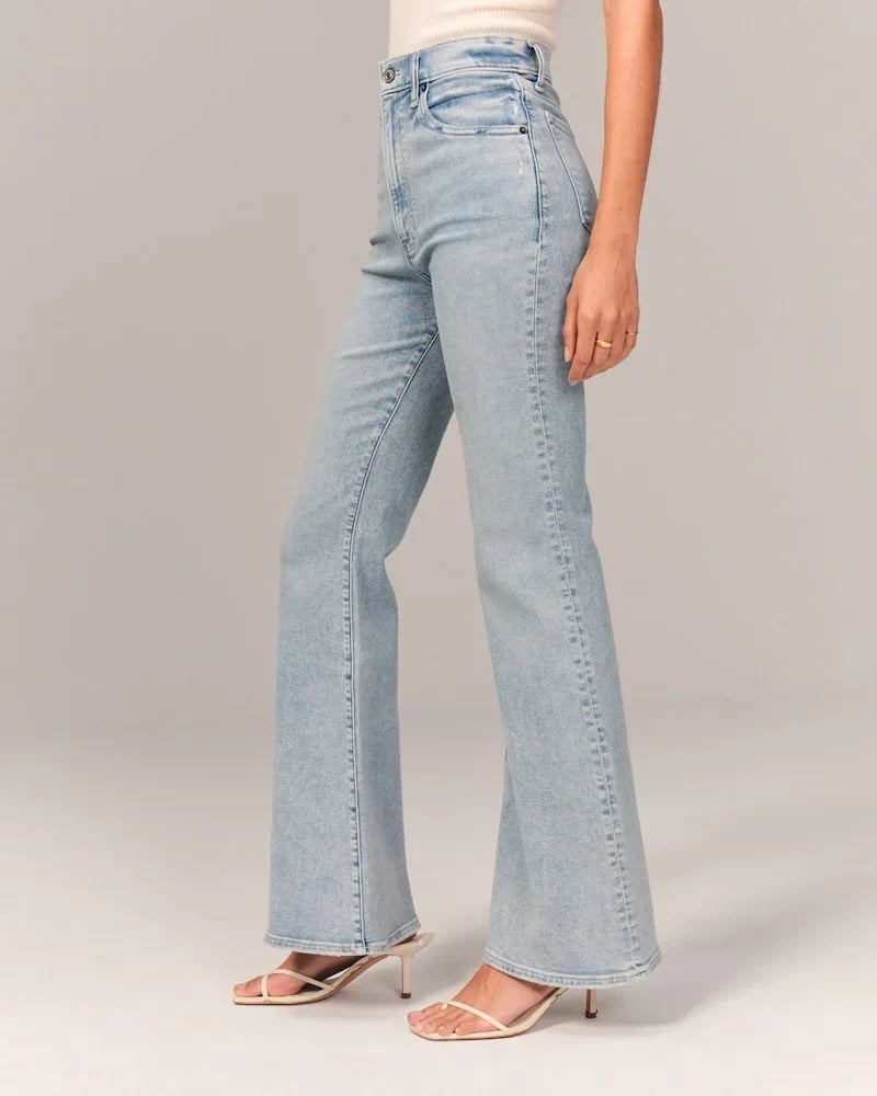 DenimMuse – Super High Waist Stretch Flared Jeans