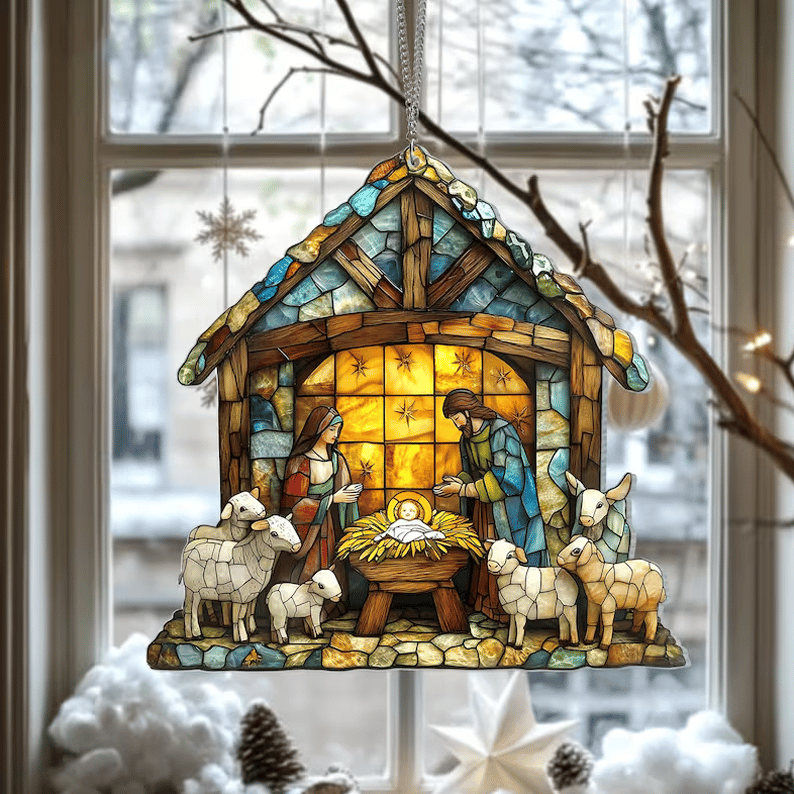 HolyLight – Nativity Christmas Suncatcher