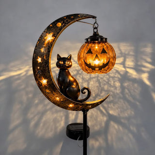MoonGlow – Solar Crescent Moon Cat Lantern