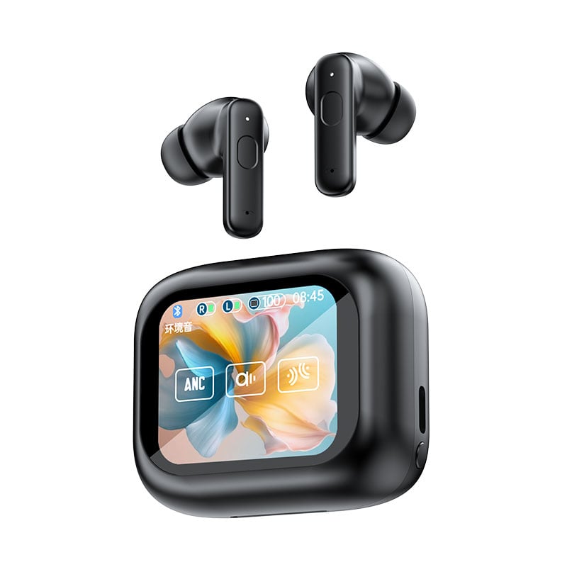 UltraHear - Smart Noise-Cancelling Earbuds with HD Display