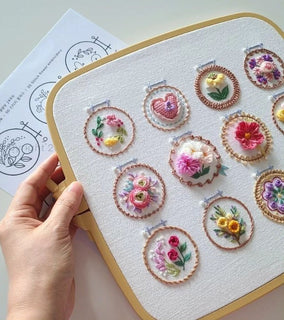 BloomStitch – Small Flower Embroidery Kit