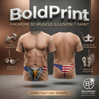 BoldPrint – Premium 3D Muscle Illusion T-Shirt
