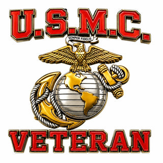 PatriotShield – Premium Marine Veteran Car Emblem