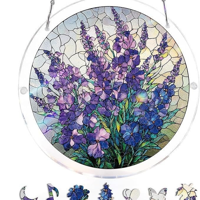 EmeraldFlame –  Acrylic 80 Pcs Suncatcher Puzzle