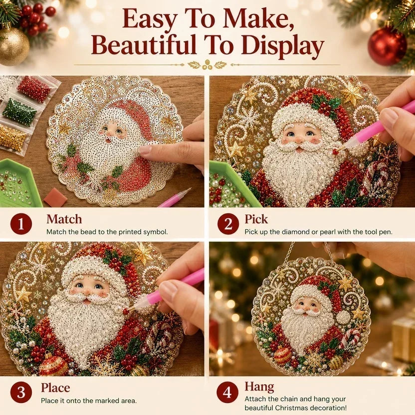 MerryCraft – Christmas Diamond Art Hanging Ornament Kit
