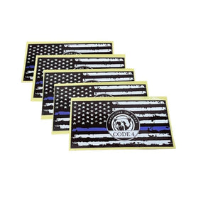 LawShield – Thin Blue Line Flag Sticker