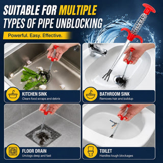 FlowGuard – Professional Flexible Drain Cleaning Tool