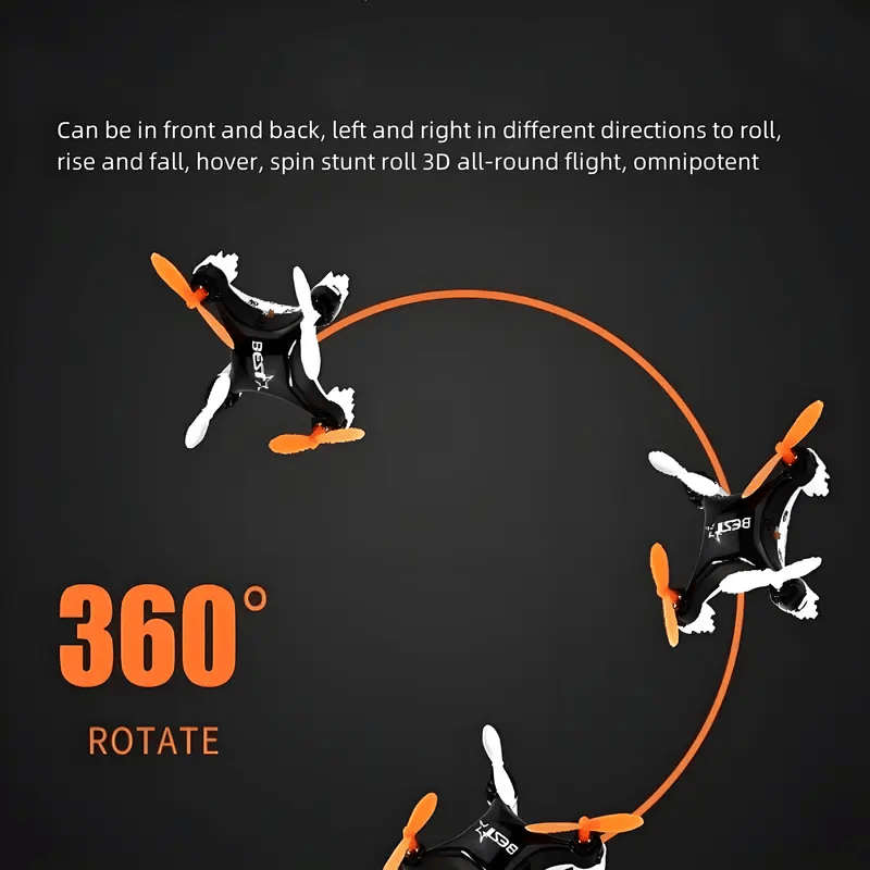 Mini Drone - Easy Stunt Flights & 360° Tricks - Perfect Beginner-Friendly Flyer!