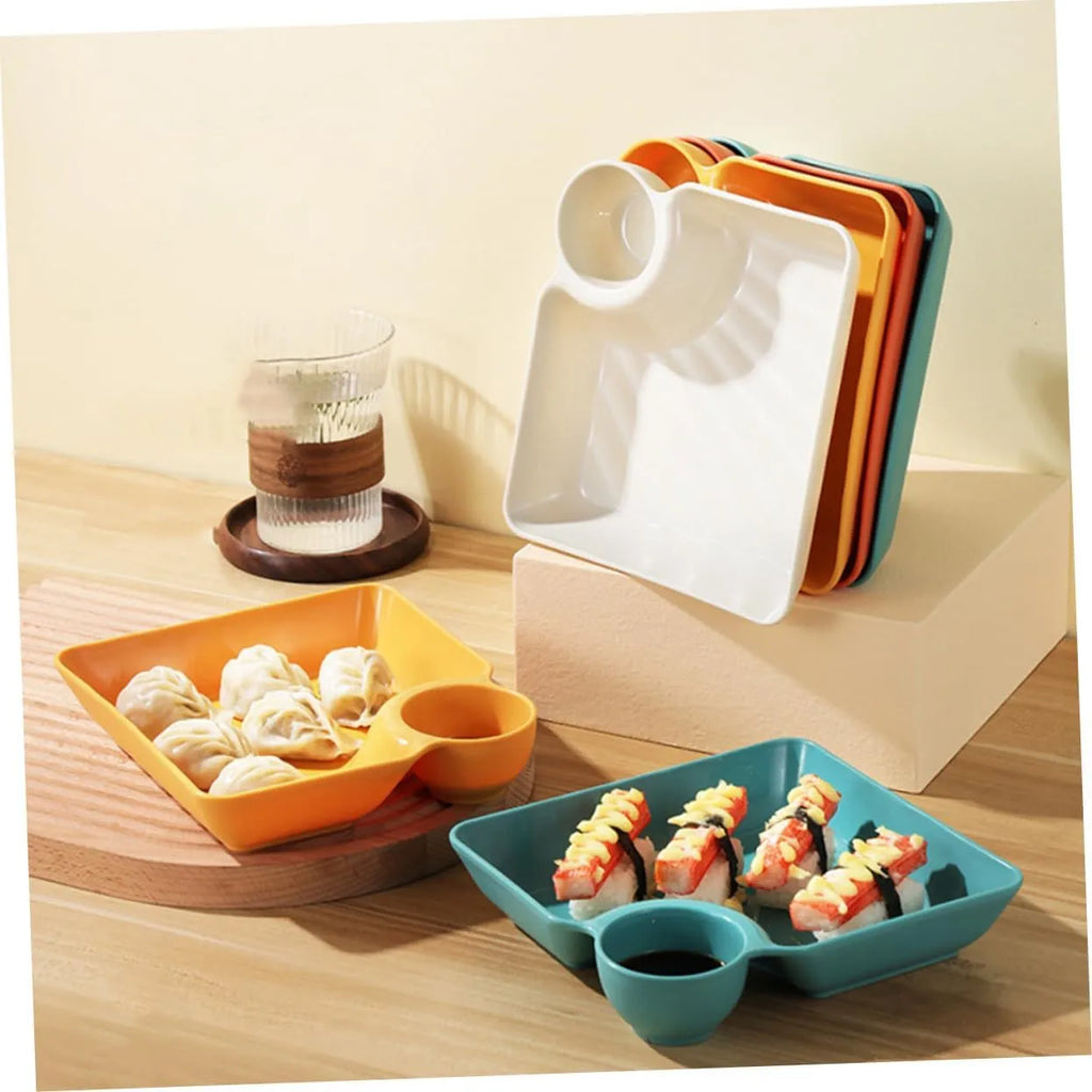 DipEase – Sauce Separated Plate for Mess-Free Eating