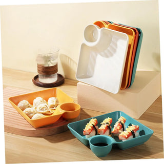 DipEase – Sauce Separated Plate for Mess-Free Eating