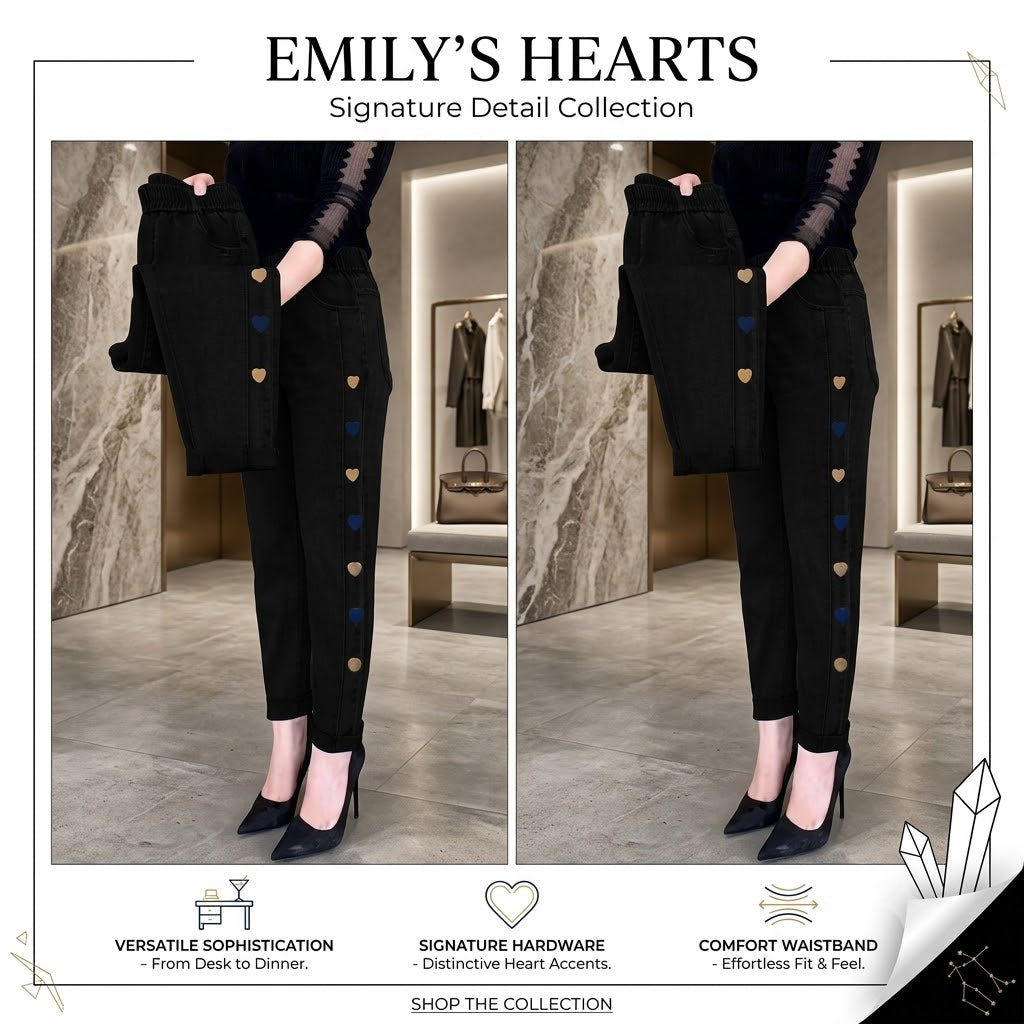 DenimLuxe – Heart Stitch Everyday Denim Jeans