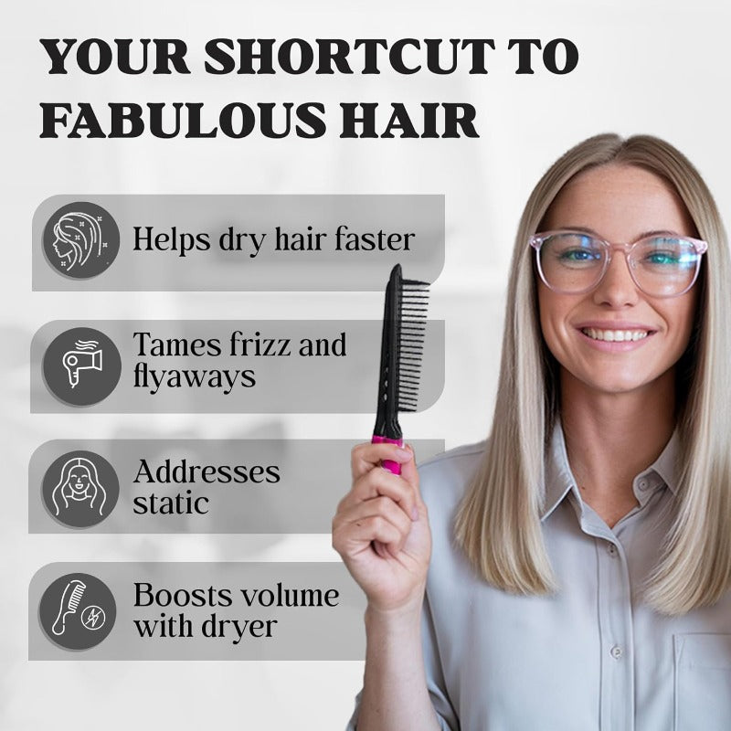 GlowStyle – Heat Resistant V Hair Styling Comb
