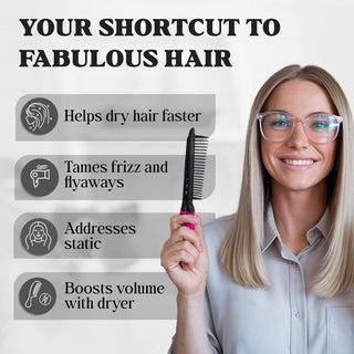 GlowStyle – Heat Resistant V Hair Styling Comb
