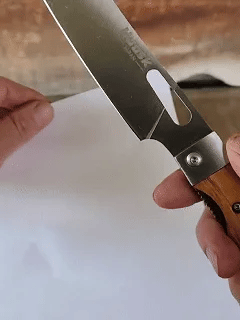 CocoSlice - Artisan Wood Handle Santoku Knife