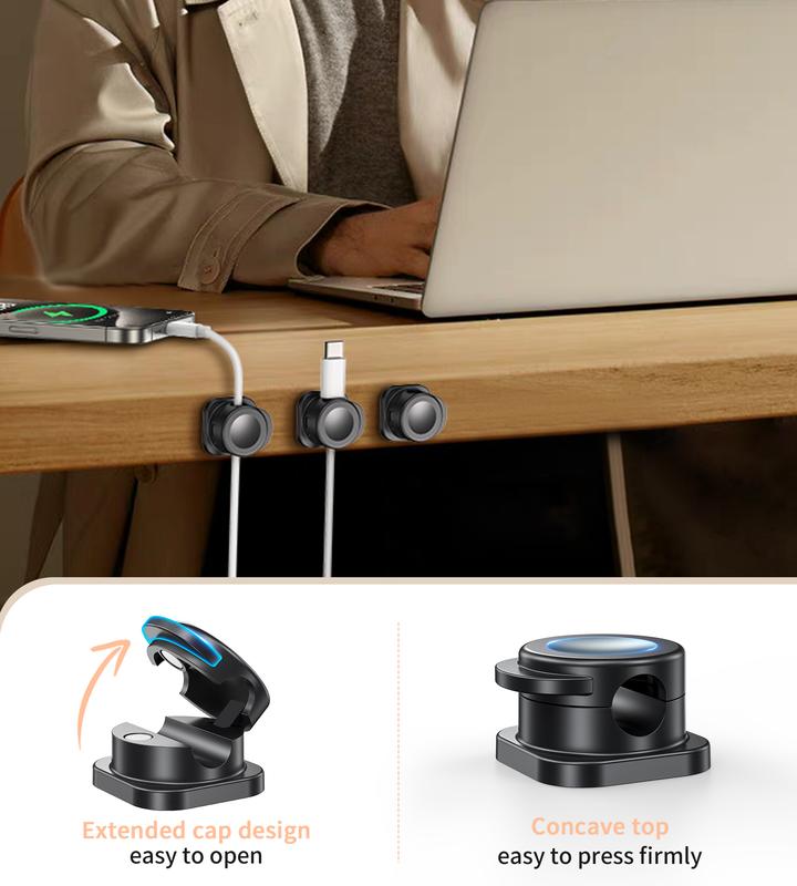 ClipMag – Magnetic Cable Organizer Clips