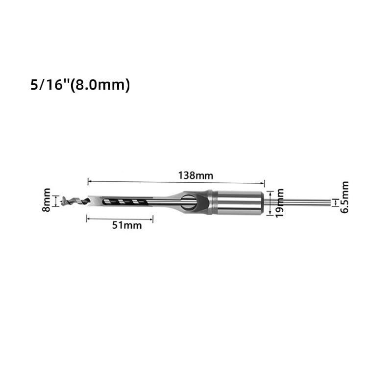 WoodBore – Square Hole Drill Bit for Clean Woodwork