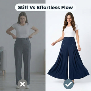 BelleFlow – Flattering Wide Leg Comfort Trousers