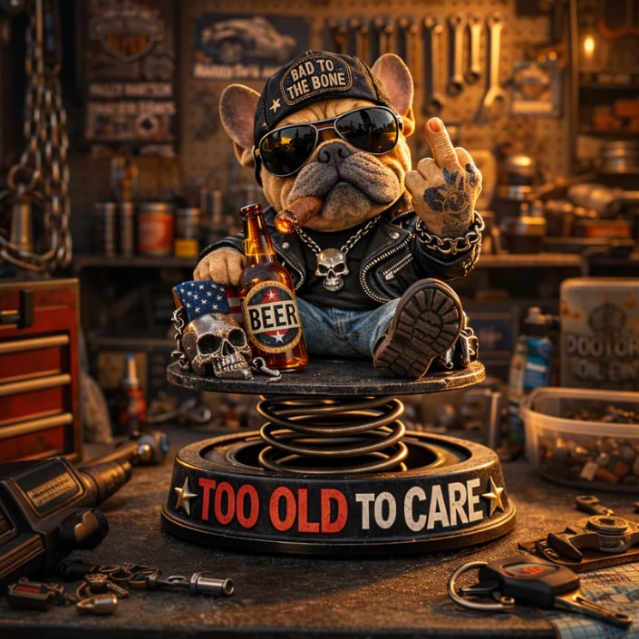 CruiseBoss – Funny Dashboard Bulldog