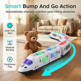 TurboTrack – Interactive Electric Bullet Train Adventure Toy
