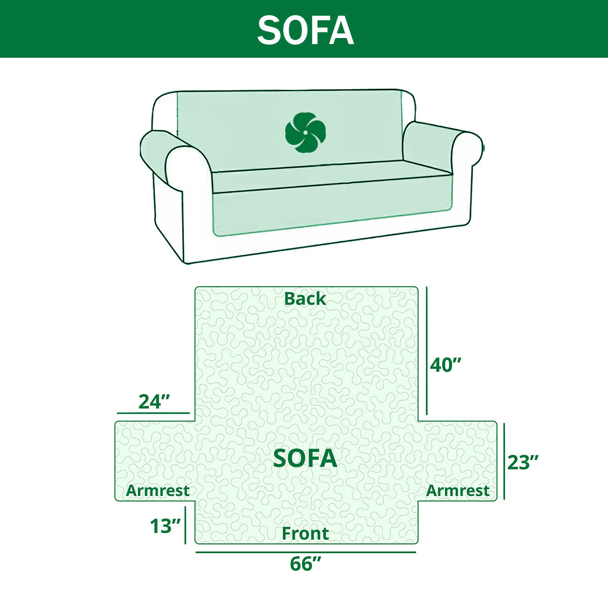 PawLuxe – Love Paw Quilted Sofa Protector