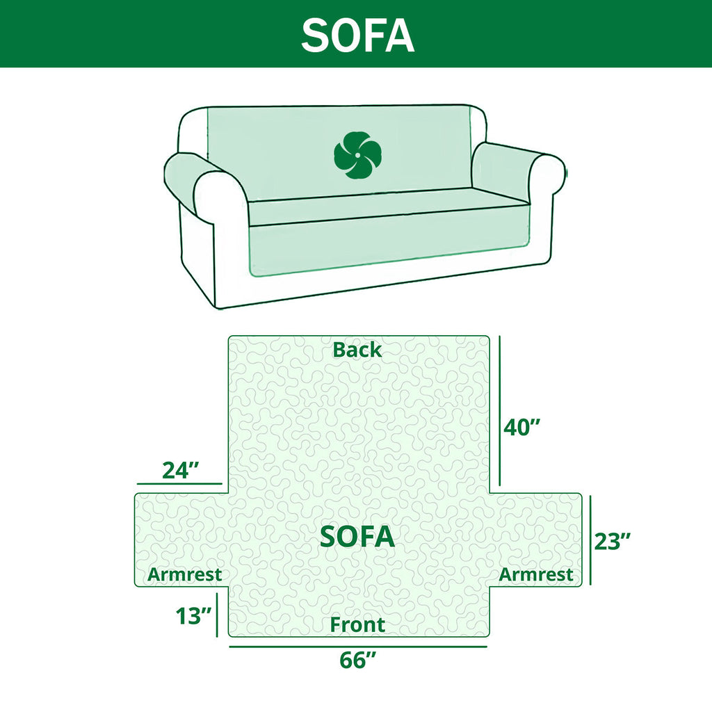 PawLuxe – Love Paw Quilted Sofa Protector
