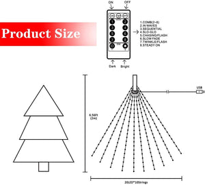 🔥 Only $9.9 🔥 TwinkleWave - 8 Modes LED Christmas Lights