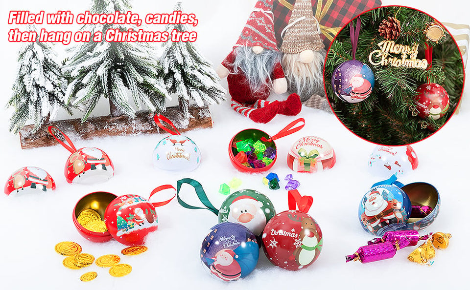 Festive Candy Jar Ball | Tree & Gift Ornament