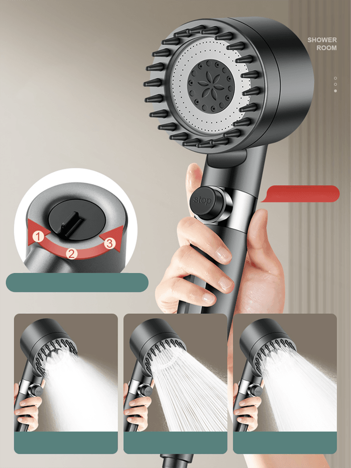 GlowFlow - Multi-Mode Shower for Healthy Skin