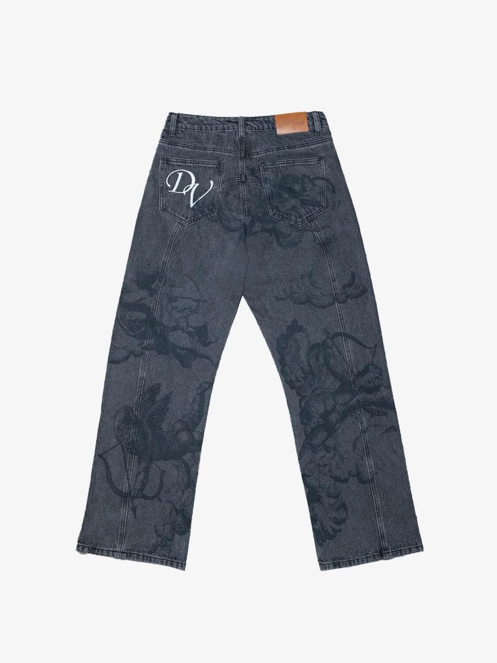 UrbanHeart - Washed Blue Street Jeans – Iconic Baggy Design
