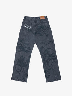 UrbanHeart - Washed Blue Street Jeans – Iconic Baggy Design