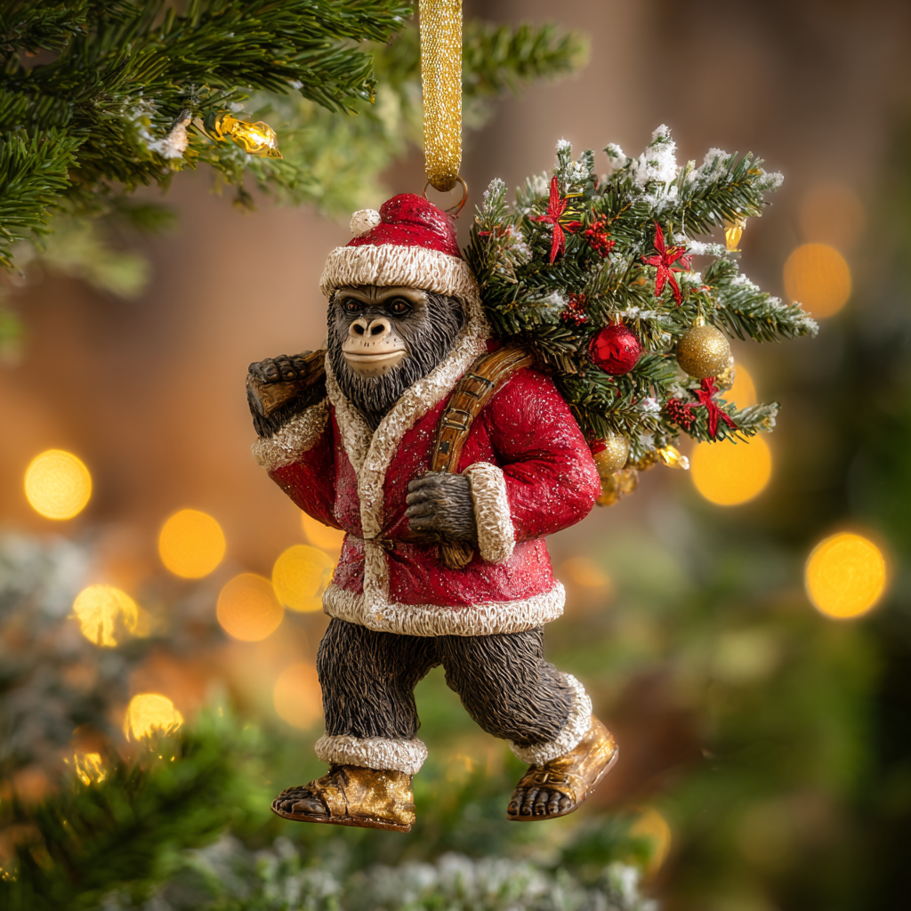 MythiClaus - Bigfoot Christmas Ornament of Legends