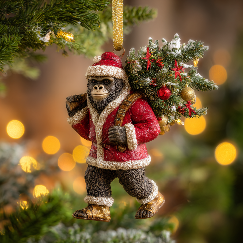 MythiClaus - Bigfoot Christmas Ornament of Legends