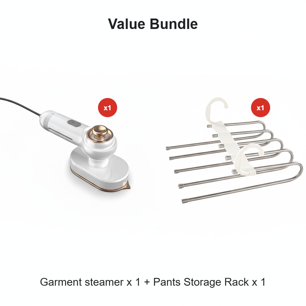 IronFlow – Rapid Heat 2-in-1 Clothes Steamer