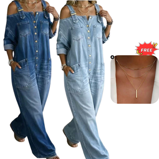 FlowEase – Premium Relaxed Wide-Leg Jumpsuit