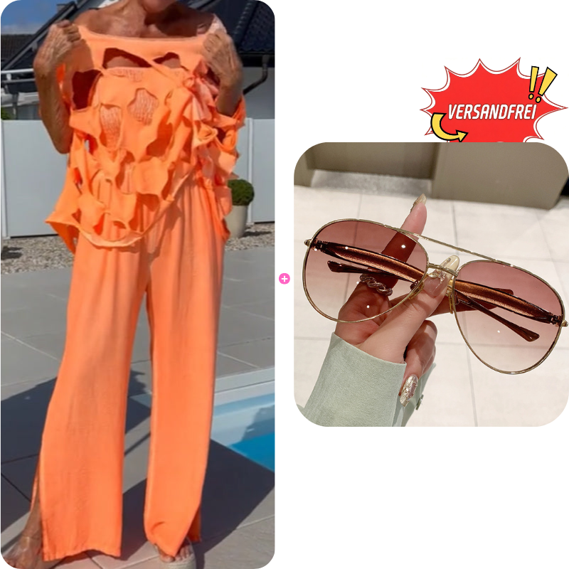 GlowLuxe – Elegant Summer Cutout Jumpsuit Outfit