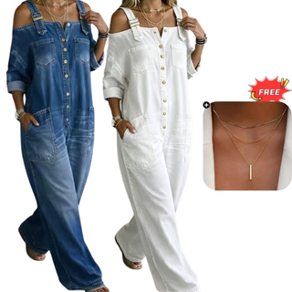 FlowEase – Premium Relaxed Wide-Leg Jumpsuit