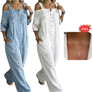FlowEase – Premium Relaxed Wide-Leg Jumpsuit