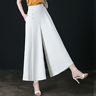 EleganceFlow – Pleated Wide-Leg Comfort Pants