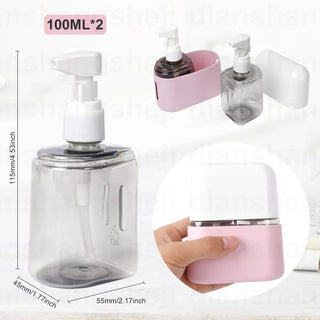 PackEase – Portable Shampoo Dispenser Kit