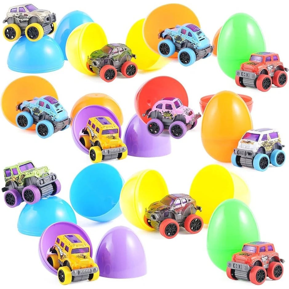 EggZoom – Alloy Mini Cartoon Easter Egg Car Toy