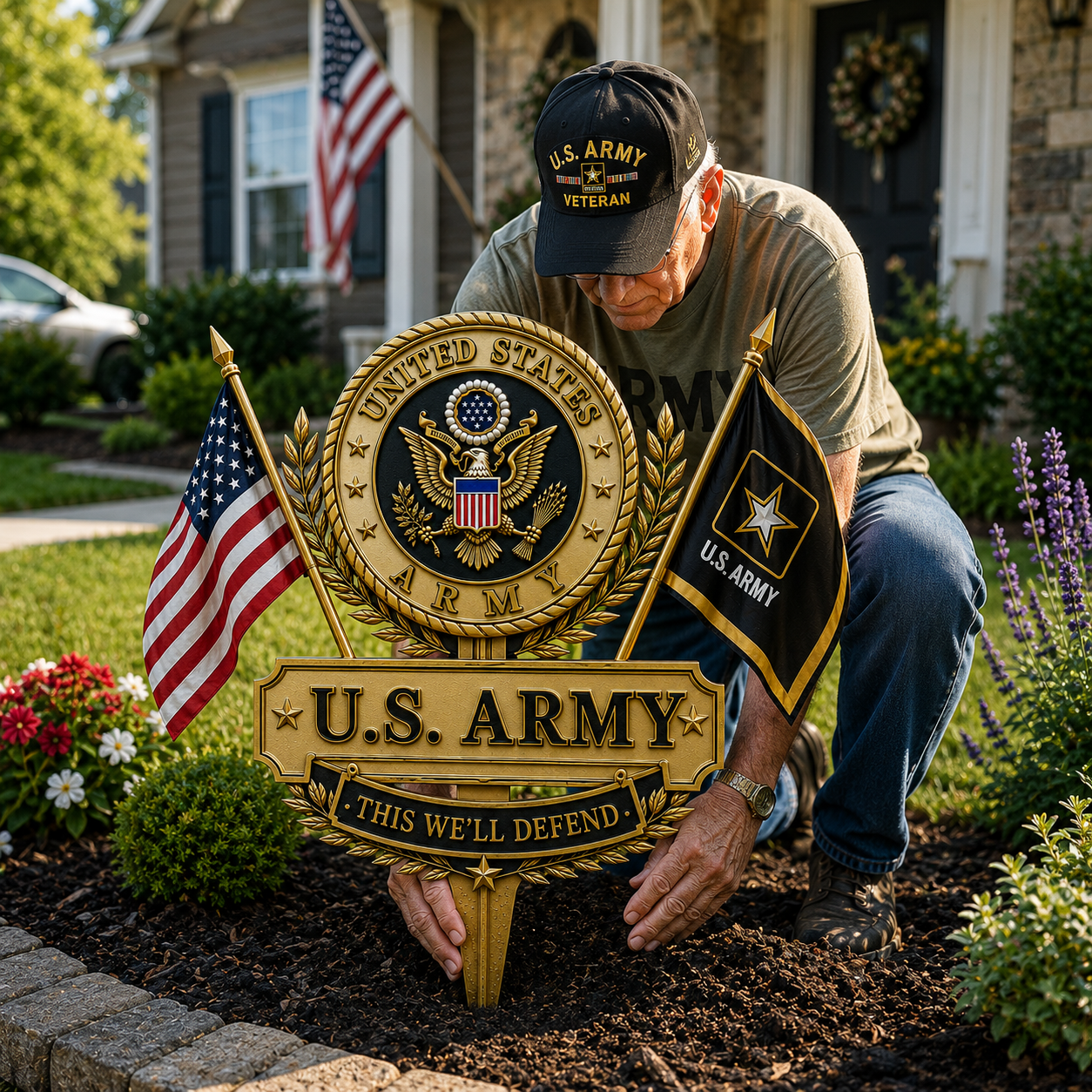 🇺🇸 Last Day Promo: 49% OFF 🎖️- US Army This We’ll Defend Tribute Garden Stake - ✈️Buy 2 Free Shipping Today!