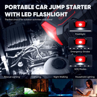 AutoRescue - Compact Jump Starter with QC3.0 Fast Charge