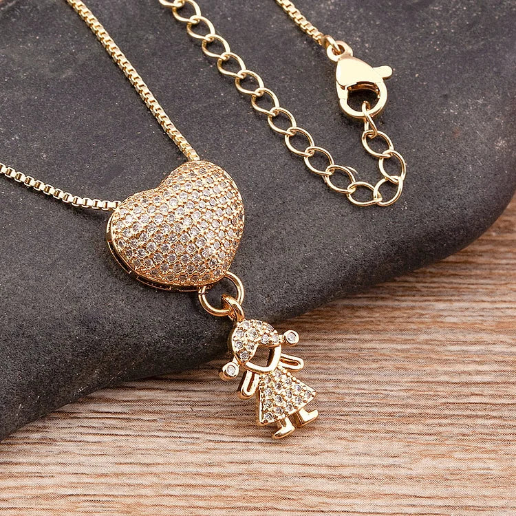 💖49%💖Love and my kids 【Mother's Love Necklace】