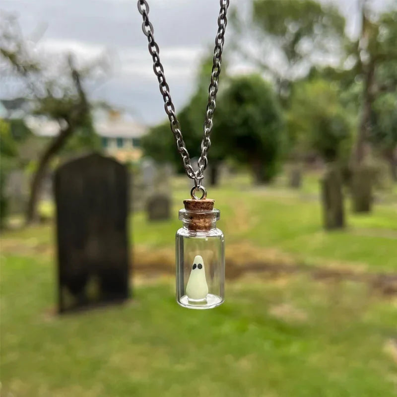 SpectraCharm - Radiant Ghost Charm Necklace