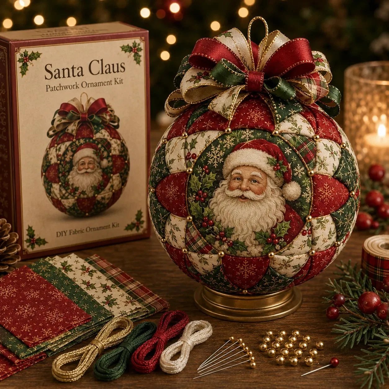 MerryStitch – Handmade Christmas Patchwork Ornament Kit