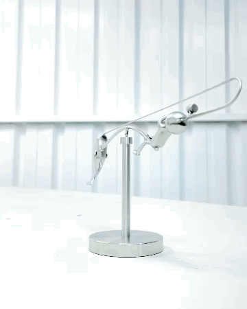 🎁Niemals Aufhören 🎣 Fischer-Balance-Skulptur