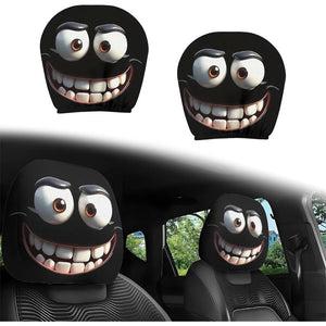 CartoonCush – Playful Headrest Cover